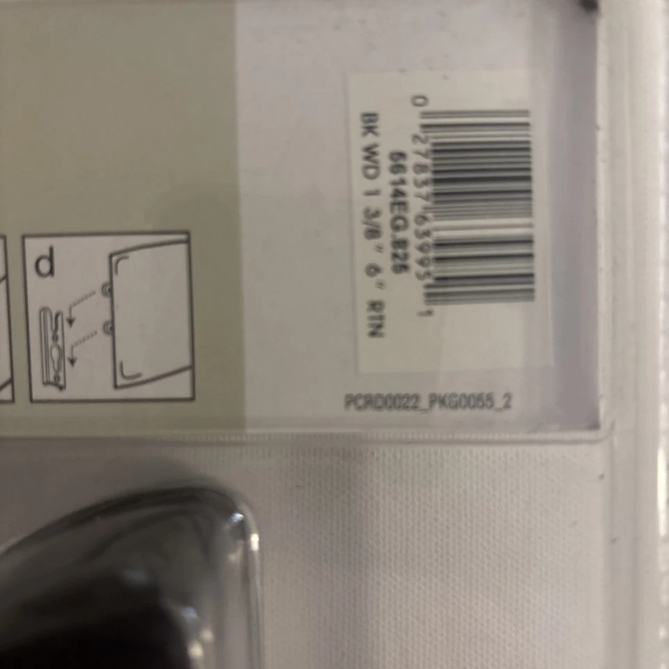 Juego de 2 Soportes Kirsch 6" Madera Negra - Se Adapta a Poste de 1 3/8" de Diámetro - ¡Nuevo en Caja! Foto 3 de 4