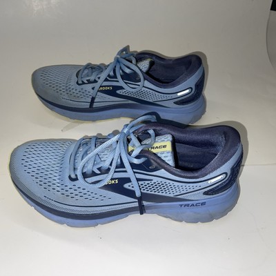 Brooks Womens Trace 2 Running Shoes 9.5 Blue Lightweight Trainers Gym Crossfit