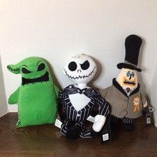 3 Disney The Nightmare Before Christmas Plush Lot: Oogie, Jack  Mayor NEW