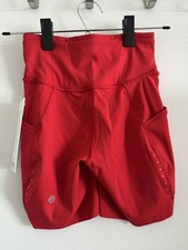 lululemon Fast and Free HR Short 6" *Pockets - Oxford Red Size 2 Women's