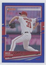 2020 Panini Donruss Holo Blue Max Scherzer (Base) #123 uk2