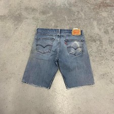 vintage levis faded blue baggy fit jean shorts jorts size 34