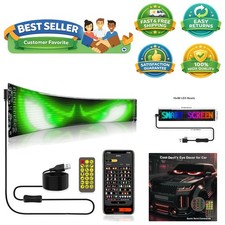 Versatile USB-Powered LED Display Sign for Cars - Custom Messages and Animations