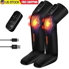 2x Leg Compression Massage Cordless for Circulation Pain Relief Fast Recovery