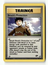 Brock's Protection Rare Unlimited Gym Challenge 101/132 MP Pokémon TCG