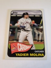 2021 Topps Series 2 Yadier Molina 1965 Redux Insert #T65-44 St. Louis Cardinals