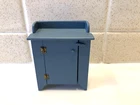 Dollhouse Miniature BARBARA HILL Handmade Country Blue Cupboard 1990 1:12