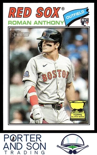 Roman Anthony RC 2026 Topps Heritage #86 Boston Red Sox Baseball Card