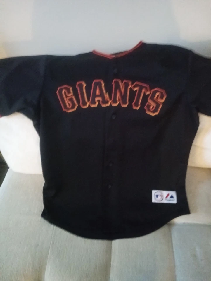 Vintage SF Giants Majestic Barry Bonds World Series Patch Jersey Size XL *READ* - Image 3 of 4