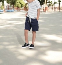 Cat Jack Boys Navy Blue Cargo Shorts Size 5 fits 6/7