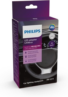 PHILIPS CANBUS Adapter LED (HB3/HB4/HIR2), 3in1 Lösung, 2er Set, Schwarz