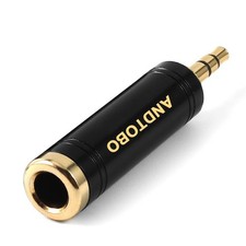 ANDTOBO 3.5mm Male to 1/4'' Female Stereo 1/4 -1PACK