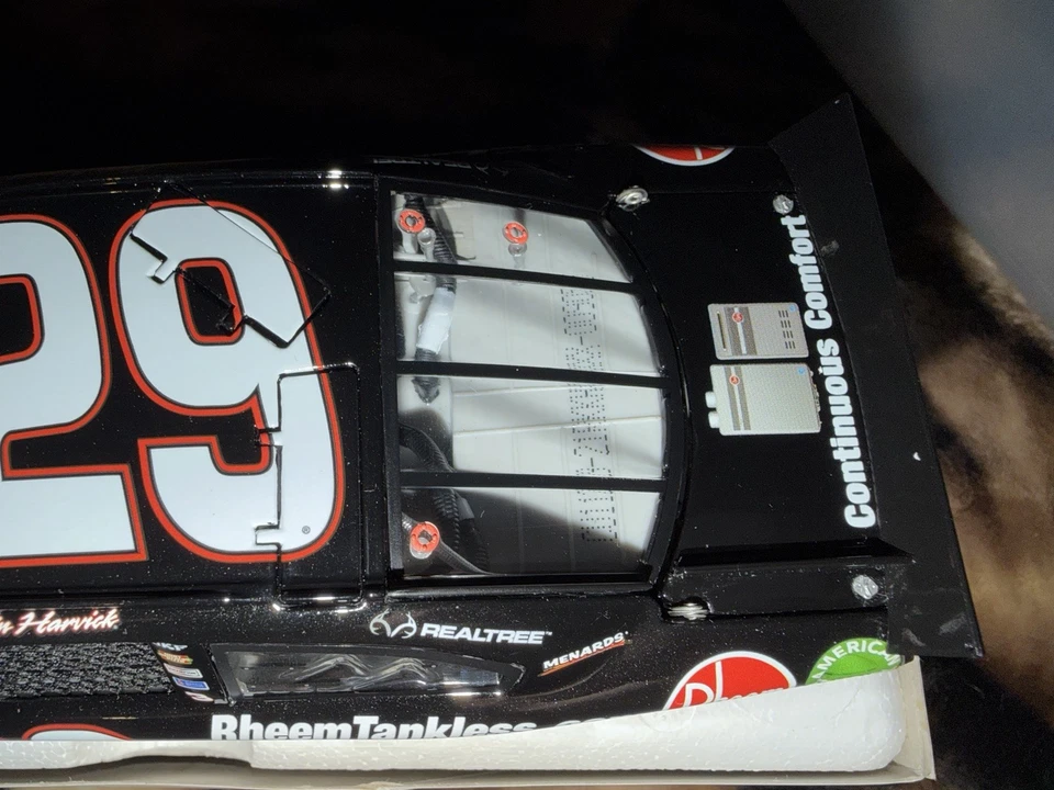 Calentadores de agua Kevin Harvick 1/24 #29 Rheem sin tanque 2011 Impala acción diecast Foto 3 de 4