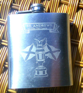 St ANDREWS The Old Course The Royal Ancient Golf Course Pewter Hip Flask