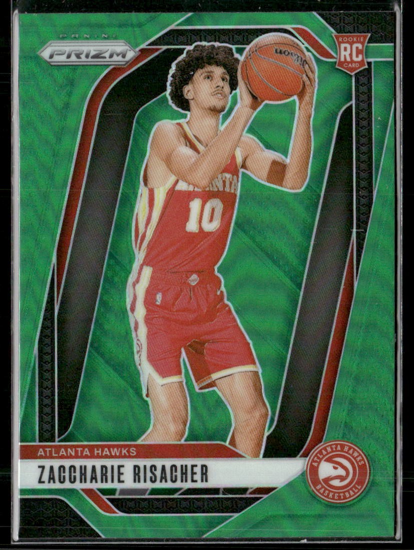 2024-25 Panini Prizm #265 Zaccharie Risacher Prizms Green