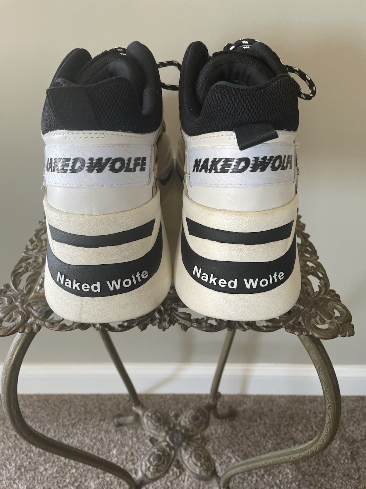 Naked Wolfe Art Track Leopard Platform Sneakers - image 4