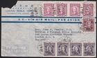 CHINA 1947 $4900 airmail rate cover Shanghai to London.....................D8307