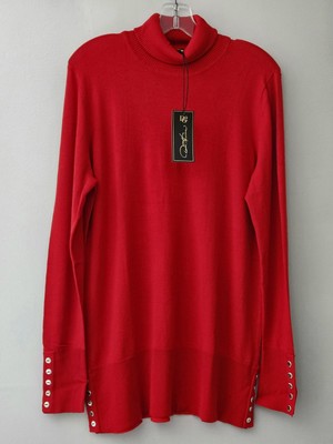 DG2 by Diane Gilman Ruby Turtleneck Lighter Knit Sweater,  Sz L