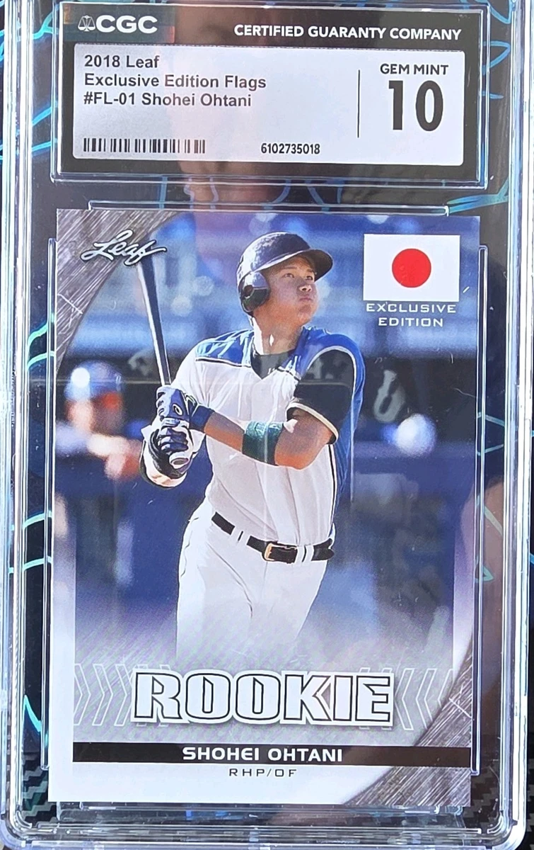 NATIONAL THE LEAF 大谷翔平2018 BLUE Gem CCG 10 Graded CARD ROOKIE Ohtani Shohei #ST-01 Draft Leaf 2018 61/99#01 ゲームセンター・ゲームカード