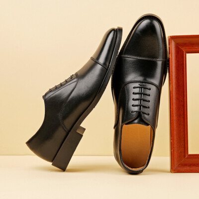 closed toe dress shoes Lace Up Formal Dress Mens Closed Toe Wedding Business Party Leather Oxford  Shoes