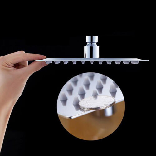 6"Chrome Ceiling/Wall Mount Brass Square Rain Shower Head Over Head Shower Spray - Picture 4 of 6