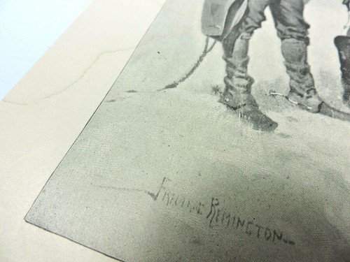 Roasting Christmas Beef In A Cavalry Camp Frederic Remington Antique 1891 Print - Picture 5 of 12