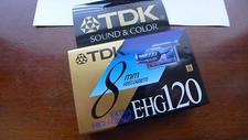 TDK E-HG 120 8mm video cassette tape NEW SEALED