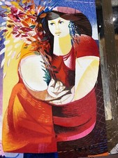 VITTORIO MARIA DI CARLO - SERIGRAFIA su TELA cm. 80x50 CERTIFICATO