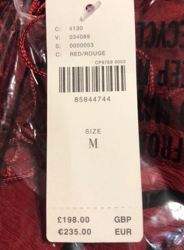 ANTHROPOLOGIE Vineet Bahl Sleeveless V-Neck Fringe Maxi Dress UK M Red RRP £198 - Picture 7 of 15
