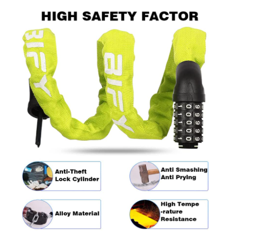 Bify 5 digit Combination Lock - Choice of colours, Cycles, bikes, Scooters et - Picture 5 of 17