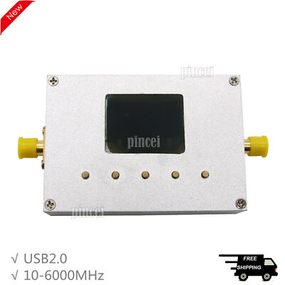 10-6000MHz RF Analyzer Signal Source Power Meter f/Wifi LTE GPRS #T6