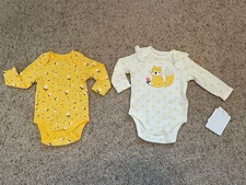 set of two baby girl new body suits size 3 mo...