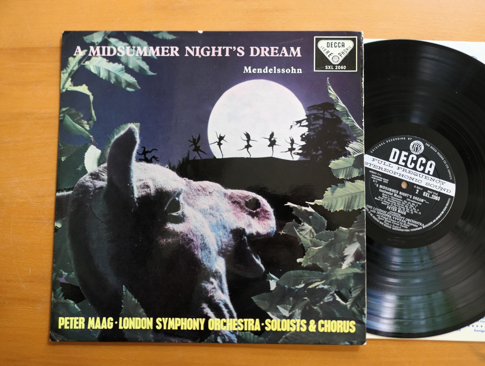 SXL 2060 ED1 Mendelssohn Midsummer Night's Dream Maag Decca WBG 1st EX+