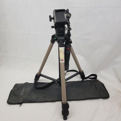SONY VCT-870RM Full Size Tripod with Remote Control Handle and Carrying Case - Afbeelding 1 van 16