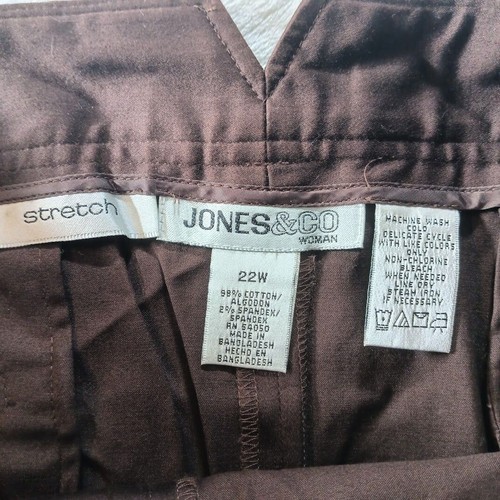 Jones and Co Woman Bermuda Shorts Dark Mocha Livorno Women's 22W - Picture 5 of 7