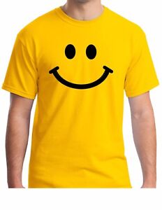 Retro Smiley Face T-Shirt funny cool tee 80's look | eBay