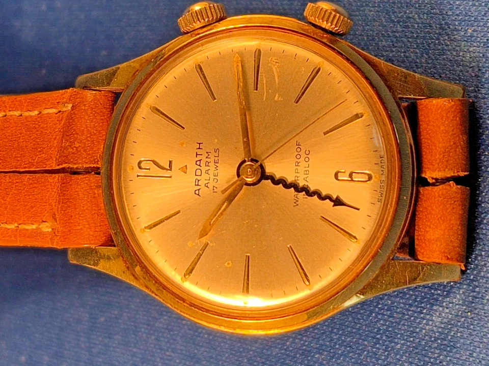 Extremamente raro Ardath / Brevet colaboração relógio complicação alarme raro encontrar! - Imagem 3 de 4