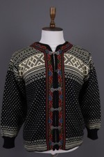 DALE OF NORWAY Multicolor Fair Isle Wool Knit Clasp Ski Cardigan Sweater S / 48