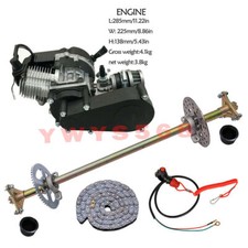 ATV Quad Rear Axle Kits 2 Stroke 49cc Engine Motor for Golf Cart Scooters E-bike