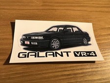 Black JDM Mitsubishi Galant VR-4 Decal. E39A / E38A
