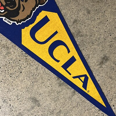 Vintage UCLA Bruins Football Felt Pennant 11.25x30 Bear Logo | eBay