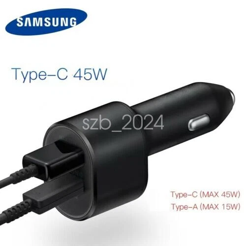 Samsung Galaxy 45W Super Schnellladen Kfz Autoladegerät USB-C PD Ladekabel - Bild 2 von 4