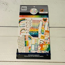The Happy Planner RAINBOW DREAMS 815 Piece Sticker Book NEW