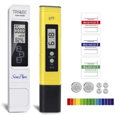 pH & TDS Meter Combo Water Tester TDS/EC/Temp F Hydroponics,Household Drinking