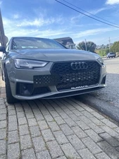 Front Bumper Tow Hook License Plate Tag Mount Bracket For Audi S4 (B9) 2017-2019