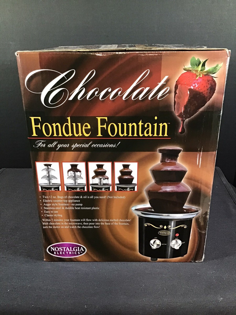 Nostalgia Electrics CHOCOLATE FONDUE FOUNTAIN CFF 600 2 Tier