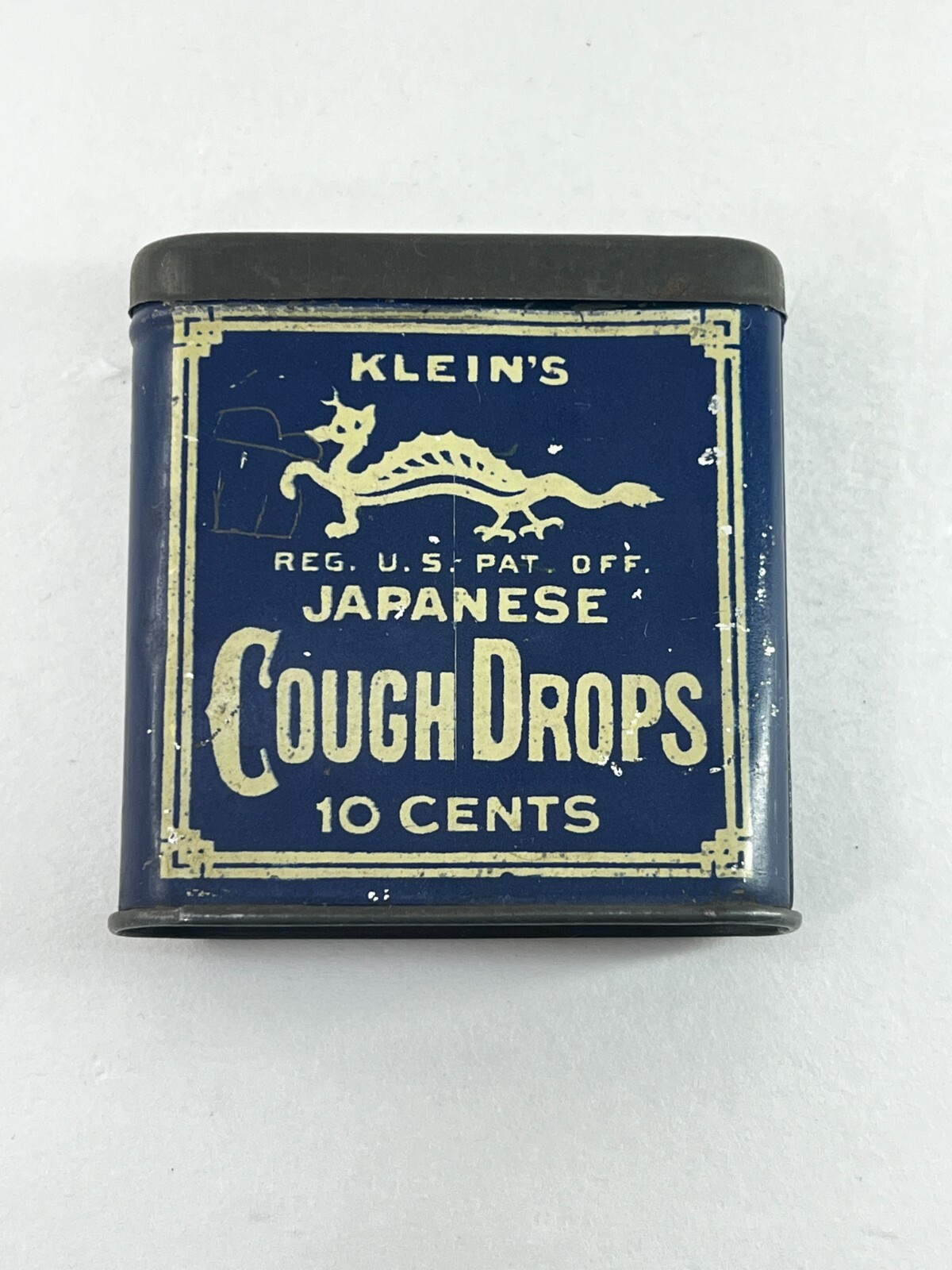 Vintage Klein's Japanese Cough Drops Blue Dragon Tin eBay