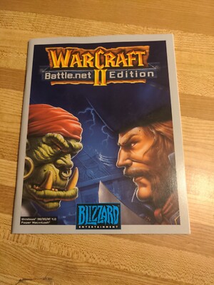 WarCraft II (2) Battle.Net Edition Disk & Manual Blizzard Win 98