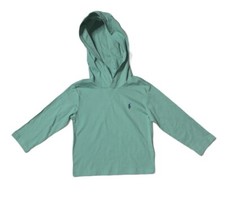 Preowned- Polo Ralph Lauren Long Sleeve Pullover Hoodie Boys Size 2T 