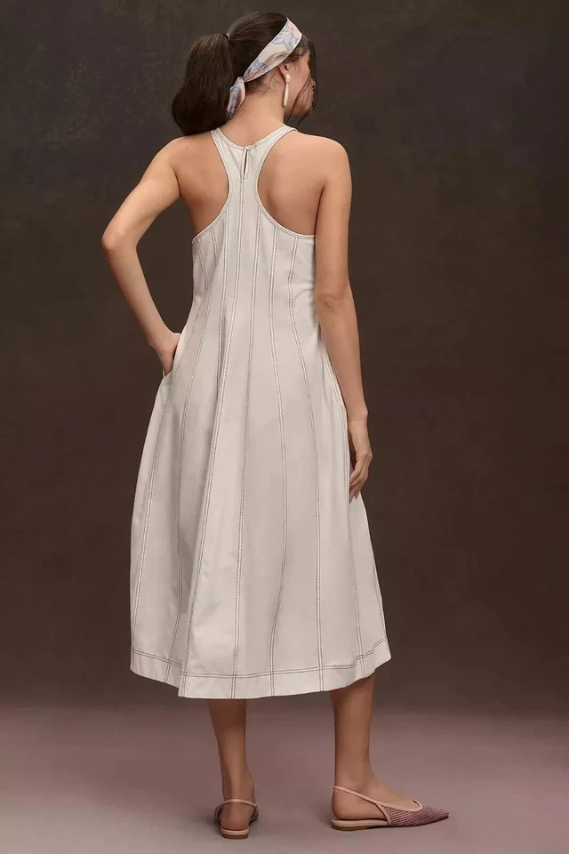 Vestido midi sin mangas bordado Daily Practice by Anthropologie 2X-PS 281048 Foto 2 de 4